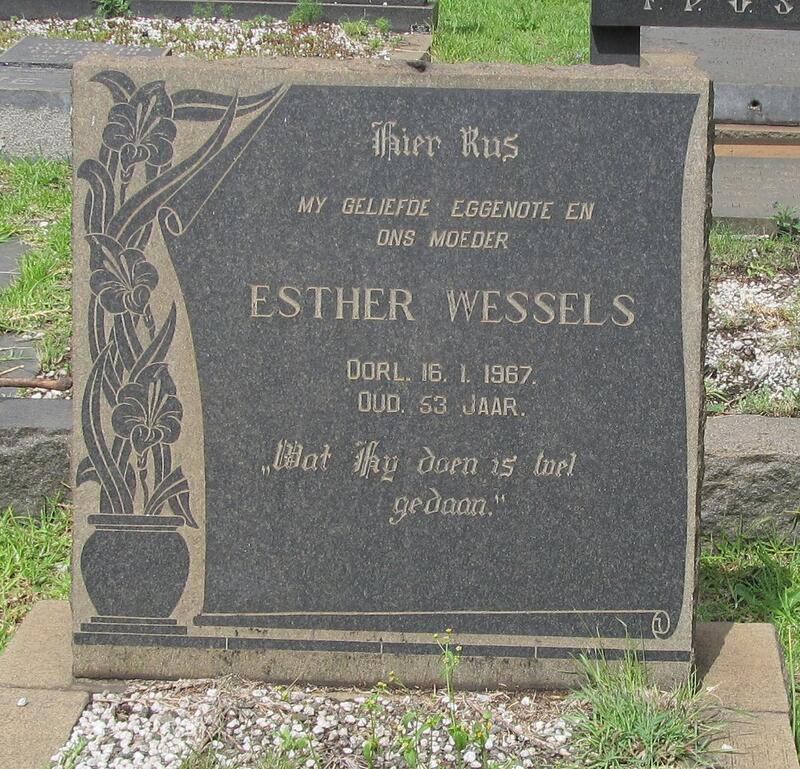 WESSELS Esther -1967