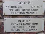 COOKE Arthur G.S. 1879-1959 :: RODDA Thomas James 1922-1986