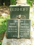 BOSHOFF David Jacobus 1876-1939 & Martha Theresia 1884-1976