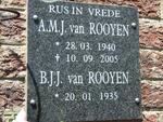 ROOYEN A.M.J., van 1940-2005  & B.J.J.1935-