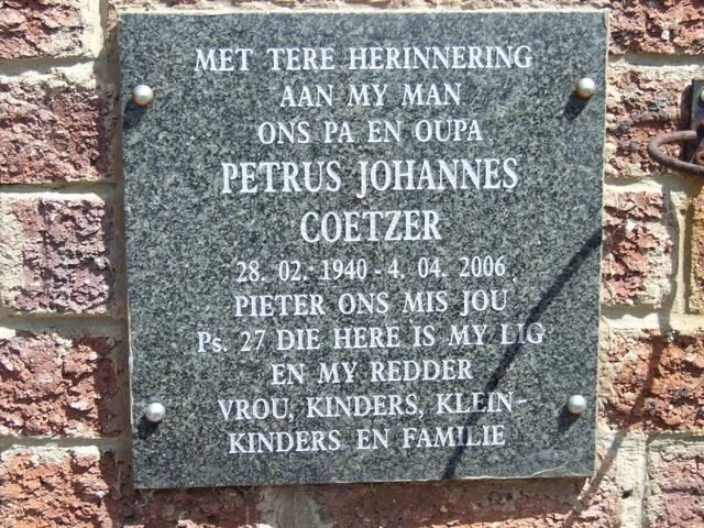 COETZER Petrus Johannes 1940-2006