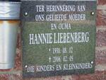 LIEBENBERG Hannie 1930-2006