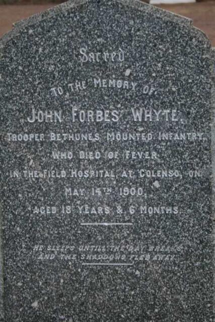 WHYTE John Forbes -1900