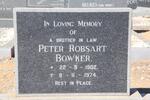 BOWKER Peter Robsart 1902-1974