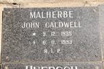 MALHERBE John Caldwell 1935-1993
