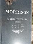 MORRISON Maria Fredrika 1918-2006