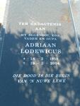 OOSTHUYZEN Adriaan Lodewicus 1918-2004