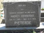 PIETERSE Andries Gerhardus 1905-1963