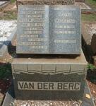 BERG Willem Johannes, van der 1884-1956 & Hester Magrietha 1888-1979