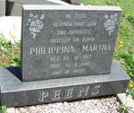 PEENS Philippina Martha 1917-1990