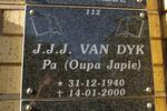 DYK J.J.J., van 1940-2000