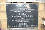 WESTCOTT Fella 1936-1996 & Doreen 1937-2001