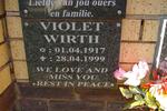 WIRTH Violet 1917-1999