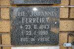 FERREIRA Jurie Johannes 1943-1990
