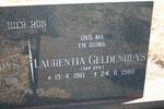 ? Laurentia Geldenhuys VAN DYK 1910-1989