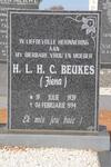 BEUKES H.L.H.C. 1939-1994