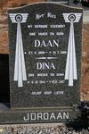 JORDAAN Daan 1908-1985 & Dina 1914-2007