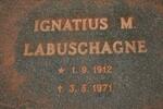 LABUSCHAGNE Ignatius M. 1912-1971