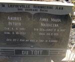 TOIT Andries Petrus, du 1882-1952 & Anna Maria Magdalena CILLIERS 1887-1971