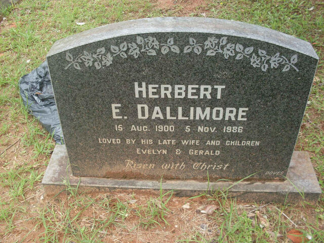 DALLIMORE Herbert E. 1900-1986