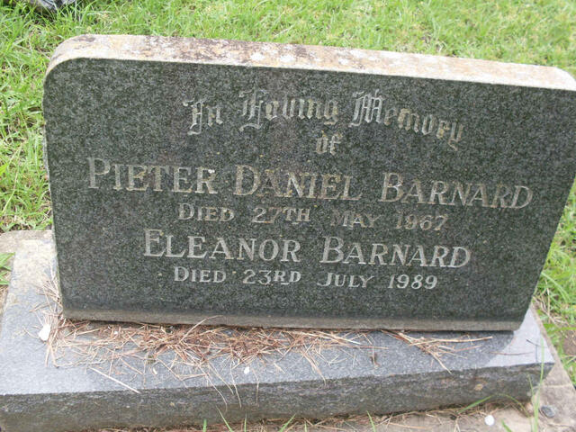 BARNARD Pieter Daniel -1967 & Eleanor -1989