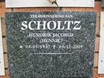 SCHOLTZ Hendrik Jacobus 1937-2009