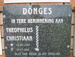 DONGES Theophilus Christiaan 1924-2002