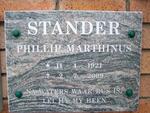 STANDER Phillip Marthinus 1921-2009