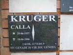 KRUGER Calla 1937-2006