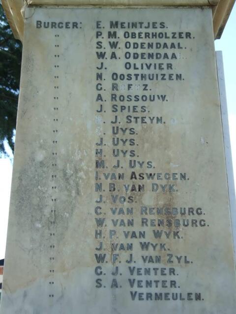 06. Plaque with list of names
