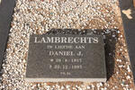 LAMBRECHTS Daniel J. 1917-1997