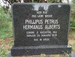 ALBERTS Phillipus Petrus Hermanus 1912-1978