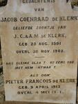 KLERK Jacob Coenraad, de 1901-1902 :: KLERK Pieter Francois, de 1913-1921