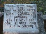 BOSMAN Dirk Cornelius 1870-1956