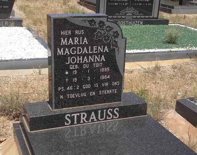 STRAUSS Maria Magdalena Johanna nee DU TOIT 1893-1984