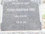 KRIEL Petrus Christiaan -1921