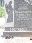 PRETORIUS Johanna Christina nee PRETORIUS 1911-1962