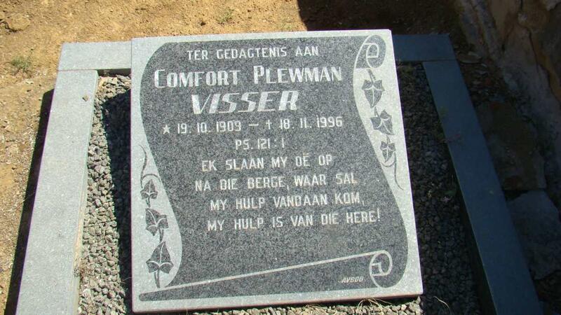 VISSER Comfort Plewman 1909-1996