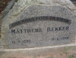 BEKKER Mattheus 1935-1978