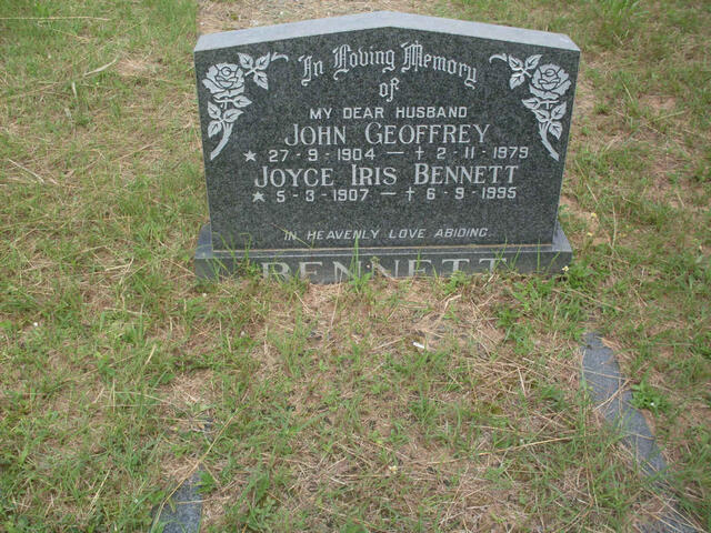 BENNETT John Geoffrey 1904-1979 & Joyce Iris 1907-1995