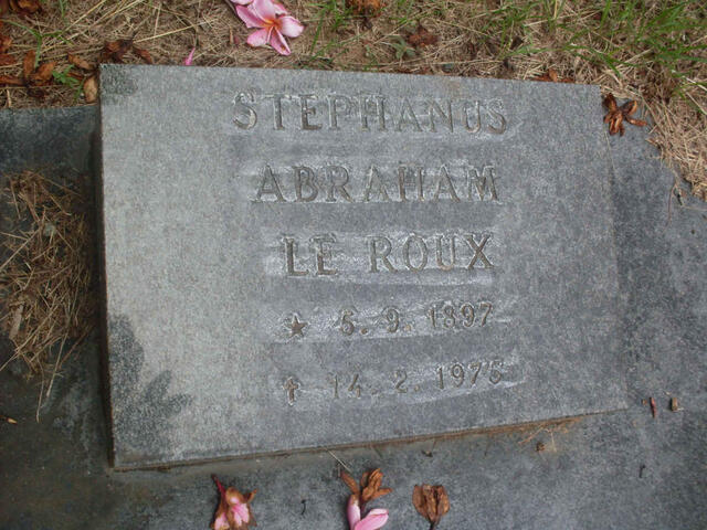 ROUX Stephanus Abraham, le 1897-1975