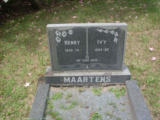 MAARTENS Henry 1900-1974 & Ivy 1904-1982