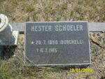 SCHOELER Hester nee BURCHELL 1898-1985