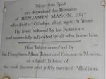 MASON Benjamin -1805