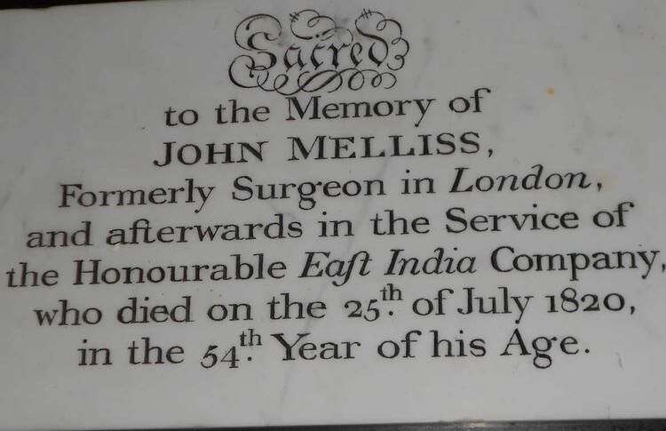 MELLISS John -1820