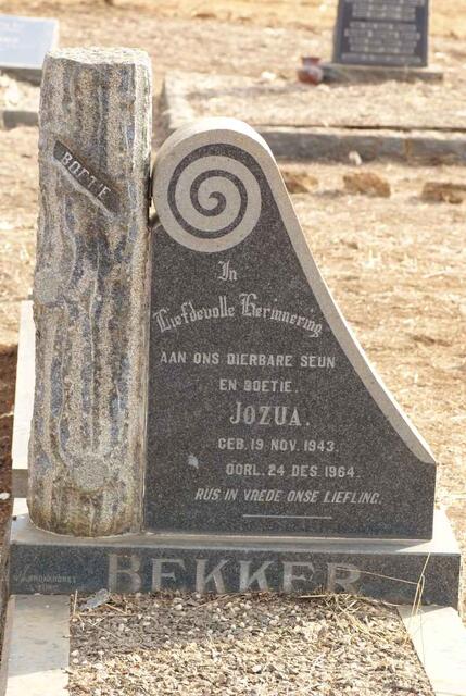 BEKKER Jozua 1943-1964