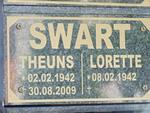 SWART Theuns 1942-2009 & Lorette 1942-