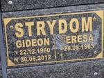 STRYDOM Gideon 1960-2012 & Teresa 1963-