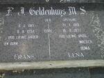 GELDENHUYS F.J. 1917-1994 & M.S. GREYLING 1919-1977
