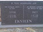 EKSTEEN Jannie 1912-1992 & Joey 1911-1979